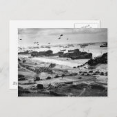 Schepen die vracht Ashore aan land brengen op stra Briefkaart (Voorkant / Achterkant)