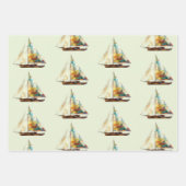 Schepen en boten inpakpapier vel (Voorkant)