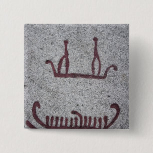 Schepen en hun bemanning vierkante button 5,1 cm