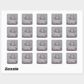 Schepen en hun bemanning vierkante sticker (Vel)