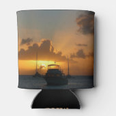 Schepen en soennitische zeebaars blikjeskoeler (Achterkant)