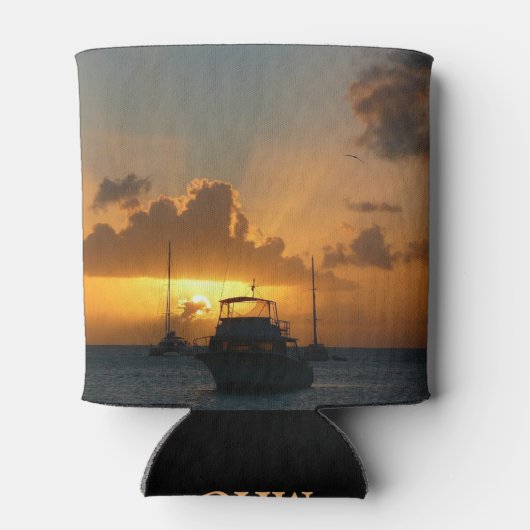 Schepen en soennitische zeebaars blikjeskoeler (Achterkant)