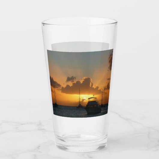 Schepen en soennitische zeebaars glas (Achterkant)