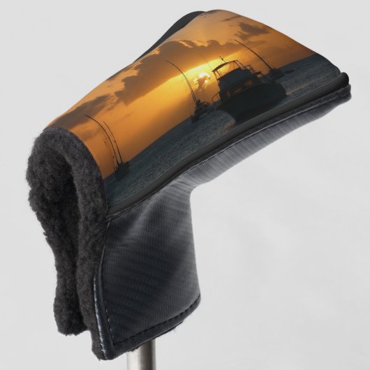 Schepen en soennitische zeebaars golfheadcover (3/4 voorkant)