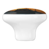 Schepen en soennitische zeebaars keramische knop (Zijkant)