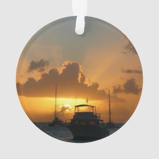 Schepen en soennitische zeebaars ornament (achterkant)