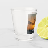 Schepen en soennitische zeebaars shot glas (Links)