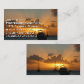 Schepen en soennitische zeebaars visitekaartje (Voorkant / Achterkant)