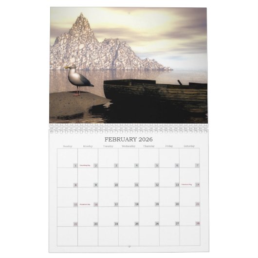 Schepen en vaartuigen Pas het jaar aan | Kalender (Feb 2026)