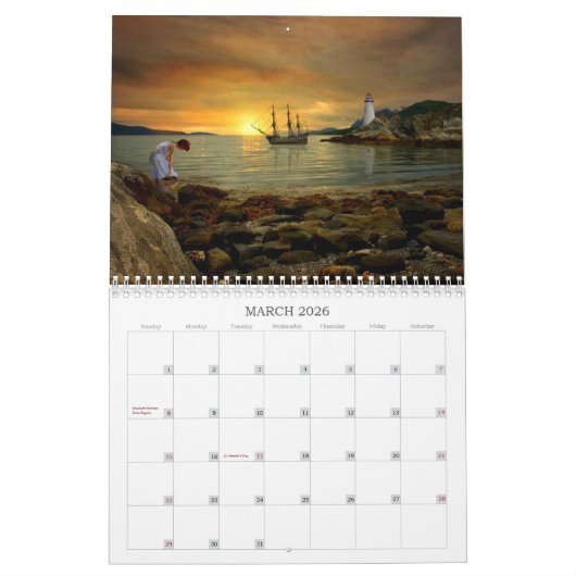 Schepen en vaartuigen Pas het jaar aan | Kalender (Mar 2026)