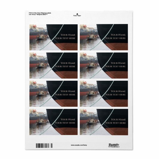 Schepen Etiket (Full Sheet)