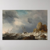 Schepen, Gale - Willem van de Velde Fine Art Poste Poster (Voorkant)