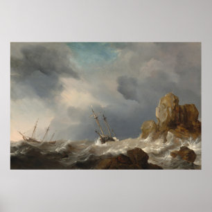 Schepen, Gale - Willem van de Velde Fine Art Poste Poster