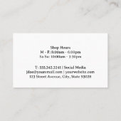 Schepen ijs in een beker visitekaartje (Achterkant)