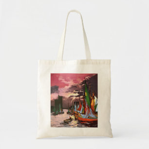 Schepen in de haven van La Rochelle Kunst Tote Bag