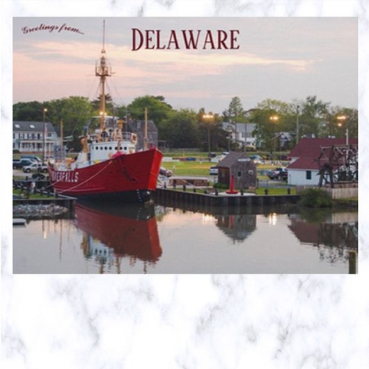 Schepen in Delaware Briefkaart