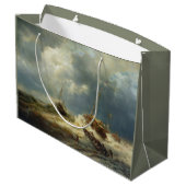 Schepen in een Storm aan de Nederlandse Kust Groot Cadeauzakje (Achterkant Gekanteld)