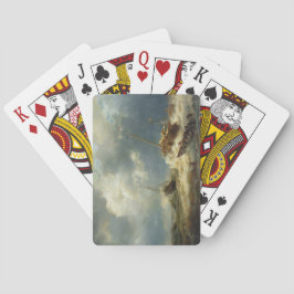 Schepen in een Storm aan de Nederlandse Kust Pokerkaarten