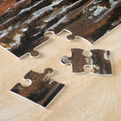 Schepen in een storm Schilderij van Alfred Fox Legpuzzel (Zijkant)