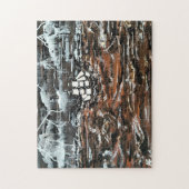 Schepen in een storm Schilderij van Alfred Fox Legpuzzel (Verticaal)