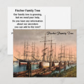 Schepen in Hamburg Harbour, Duitsland Briefkaart (Voorkant / Achterkant)