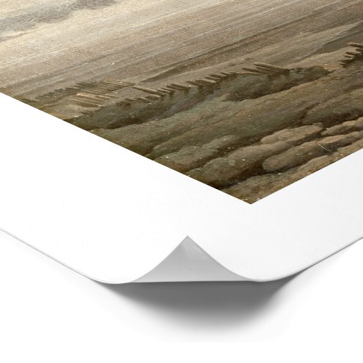 Schepen in Harbour, 1805 (olie op doek) Poster (Hoek)