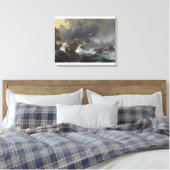 Schepen in Nood van een Rotsachtige Kust Canvas Afdruk (Insitu (Slaapkamer))