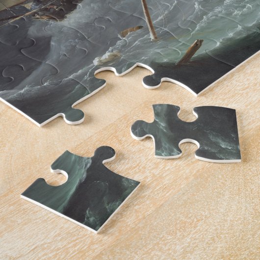 Schepen in nood voor een Rocky Coast Legpuzzel (Zijkant)