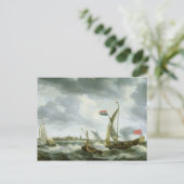 Schepen op Zee Briefkaart (Staand voorkant)