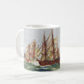 Schepen Slag bij Trafalgar Koffiemok (Voorkant links)