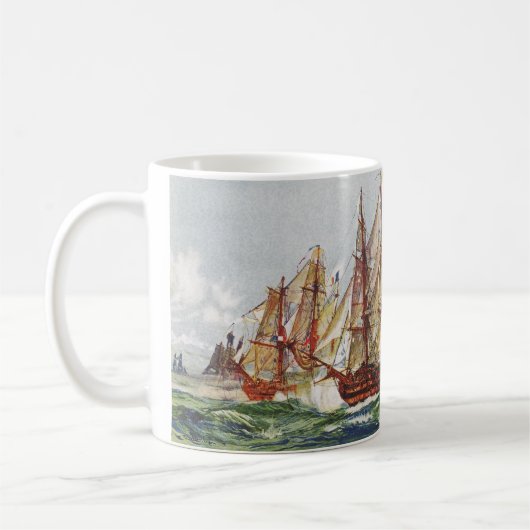Schepen Slag bij Trafalgar Koffiemok (Links)