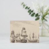 Schepen van 26 juni 1776 briefkaart (Staand voorkant)