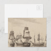 Schepen van 26 juni 1776 briefkaart (Voorkant / Achterkant)