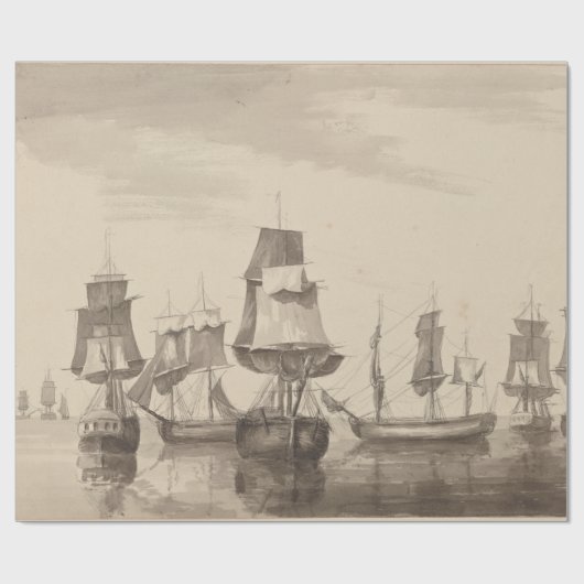 Schepen van 26 juni 1776 cadeaupapier (Vlak)