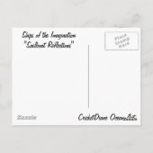 Schepen van de verbeelding "Sailboat Reflections"  Briefkaart (Achterkant)