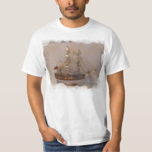 Schepen van de verkenners, kapitein James Cook T-shirt