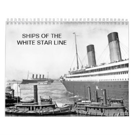 Schepen van de witte sterrenlijn kalender