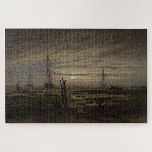 Schepen voor anker – Caspar David Friedrich Legpuzzel (Horizontaal)