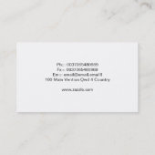 schepen voor de visserij op zee oceaan visitekaart visitekaartje (Achterkant)