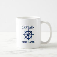 Schepen Wiel Helm Met Kapitein of Boot Naam