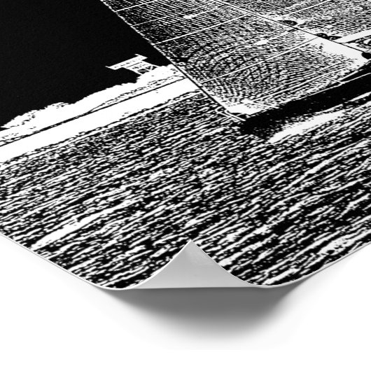 Schepen zijn veilig in de haven - nautische kunsta poster (Hoek)