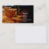 schepje voor graafmachine visitekaartje (Voorkant / Achterkant)