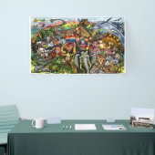 Scheppen en dieren spandoek (Beurs)