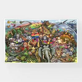 Scheppen en dieren spandoek