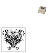 Scheppen (gezicht als fantasie) rubberstempel (Gestempeld)