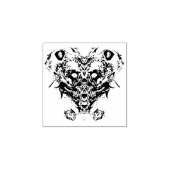 Scheppen (gezicht als fantasie) rubberstempel (Afrduk)