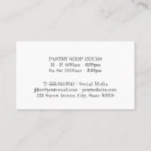 Scheppen ijs in een hoorntje visitekaartje (Achterkant)