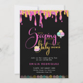 Scheppen omhoog Liefde Ijs Creme Baby Meisje Douch Kaart (Voorkant)