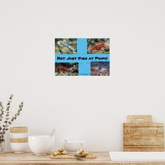 Scheppen op Poipu Beach Poster (Keuken)