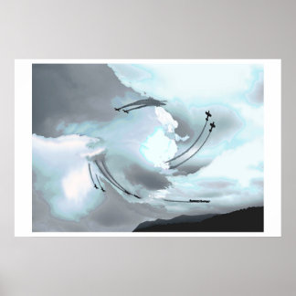 Scheppen van de lucht poster